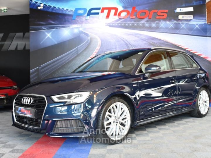 Audi A3 Sportback S-Line Ambition Luxe 35 TDI 150 S-Tronic GPS Virtual Attelage Car Play Pré Sense ACC Induction JA 18 - 7