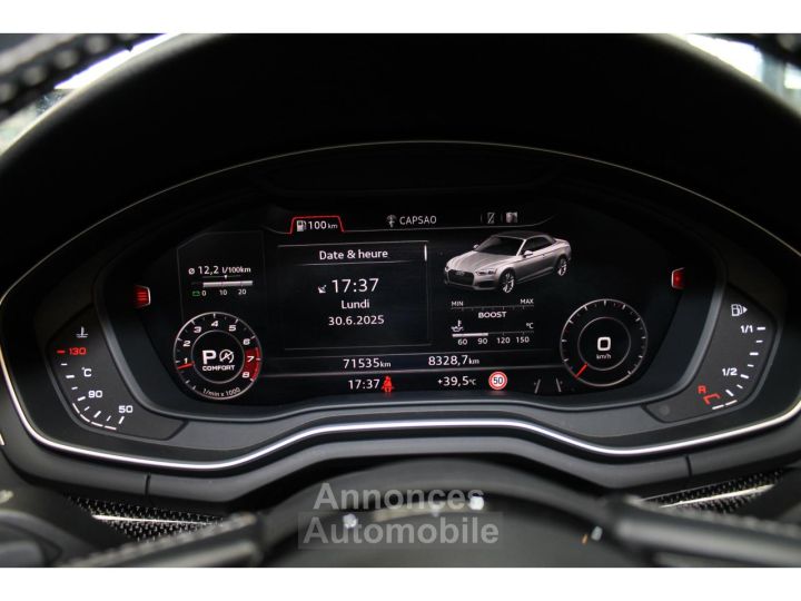 Audi A5 S5 Cabriolet Quattro 30 V6 TFSI - BVA tiptronic S5 CABRIOLET 2017  PHASE 2 - 17