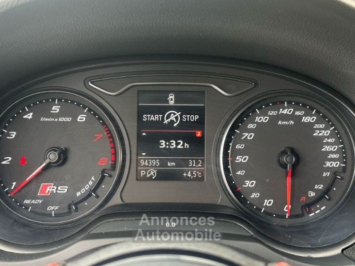 Audi RS3 Sportback 25 TFSI Quattro 400ch S tronic – Sieges chauffants, Sono Bang &amp; Olufsen, Caméra de recul - 6