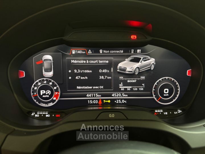 Audi S3 CABRIOLET 20 TFSI 310 S tronic 7 Quattro/Suivi Audi/BangOlufsen/1ère Main - 31