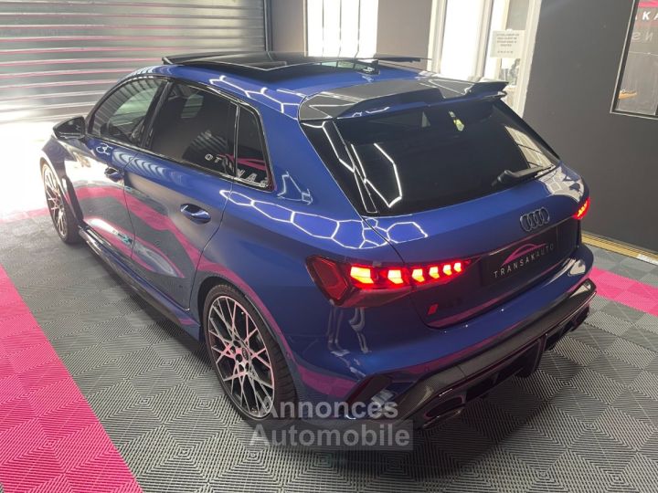 Audi RS3 SPORTBACK 25 TFSI 407 S tronic 7 Quattro Performance / PACK CARBONE / FULL OPTIONS / PAS DE MALUS - 3
