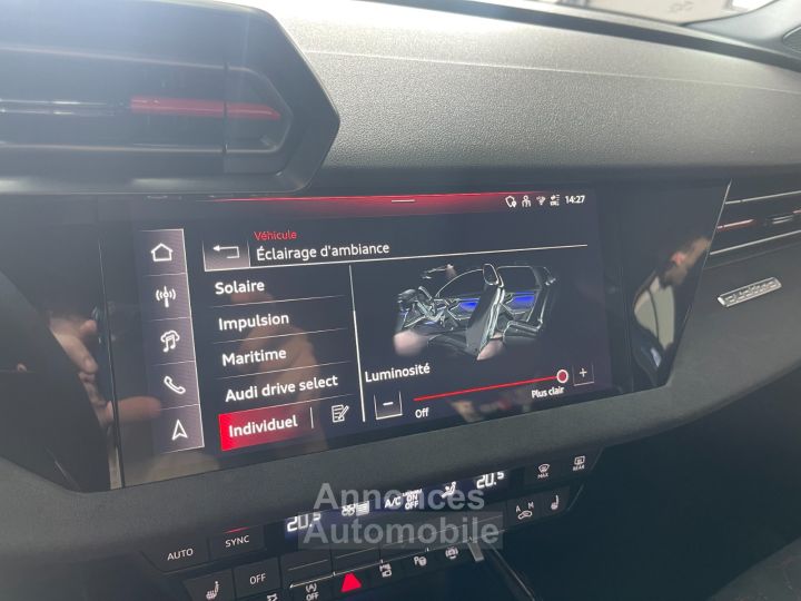 Audi RS3 SPORTBACK 25 TFSI 407 S tronic 7 Quattro Performance / PACK CARBONE / FULL OPTIONS / PAS DE MALUS - 29