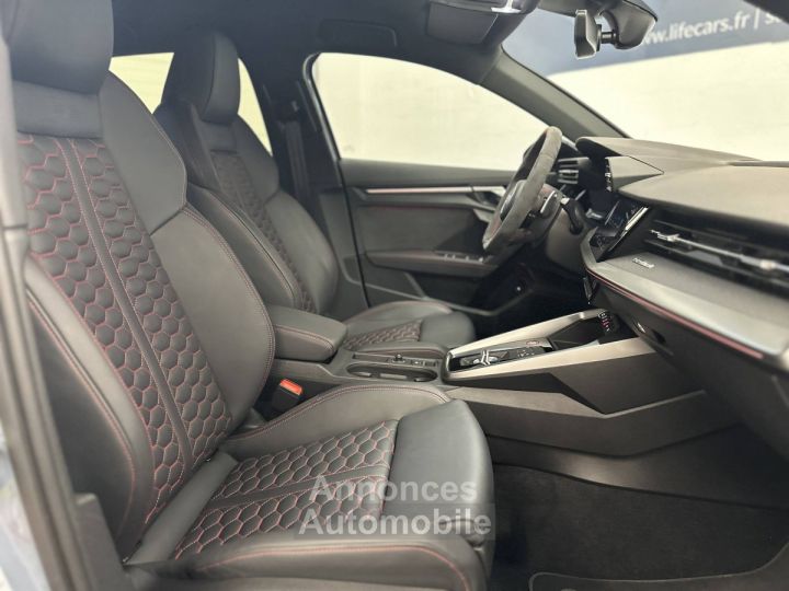 Audi RS3 Sportback IV 25 TFSI 2022 400ch quattro immatriculation Française entretien garantie 2027 - 17