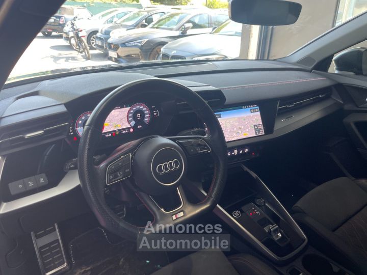 Audi A3 Sportback 35 15 TFSI 16V GPF Mild Hybrid SS 150 cv S LINE / SUIVIE / SIEGES ALCANTARA - 11