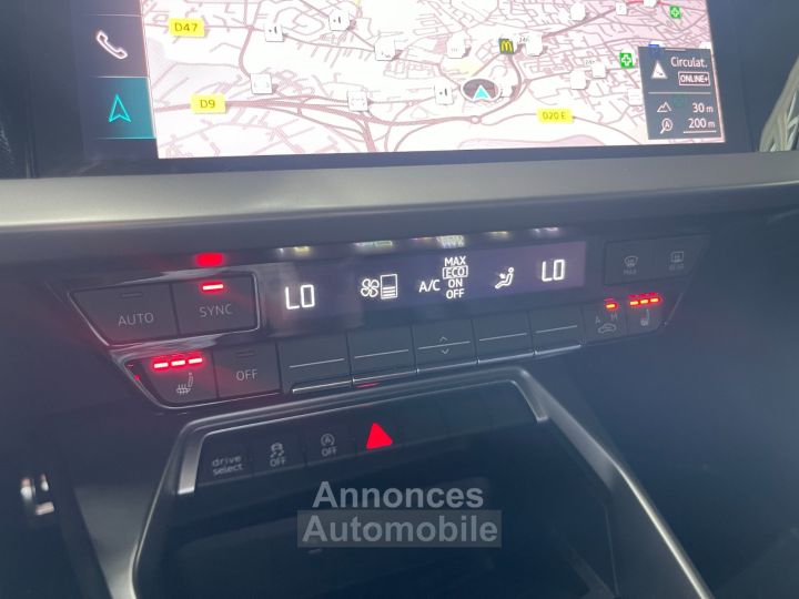 Audi A3 Sportback 35 15 TFSI 16V GPF Mild Hybrid SS 150 cv S LINE / SUIVIE / SIEGES ALCANTARA - 12