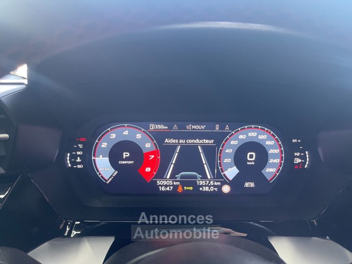 Audi A3 Sportback 35 15 TFSI 16V GPF Mild Hybrid SS 150 cv S LINE / SUIVIE / SIEGES ALCANTARA - 15