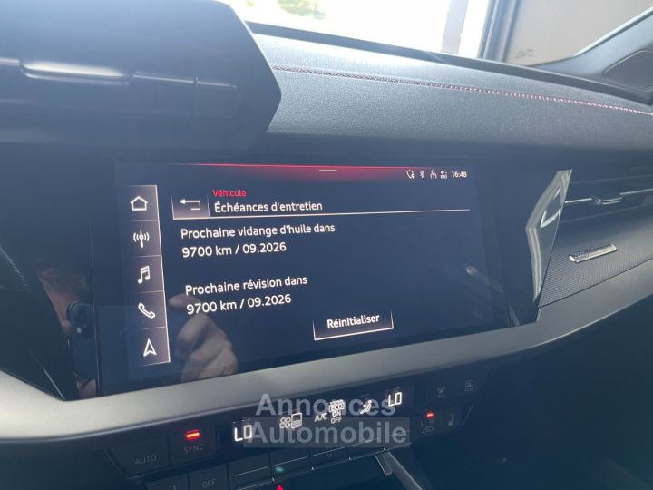 Audi A3 Sportback 35 15 TFSI 16V GPF Mild Hybrid SS 150 cv S LINE / SUIVIE / SIEGES ALCANTARA - 16