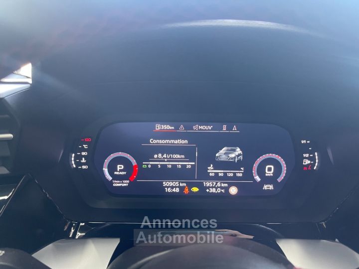 Audi A3 Sportback 35 15 TFSI 16V GPF Mild Hybrid SS 150 cv S LINE / SUIVIE / SIEGES ALCANTARA - 20