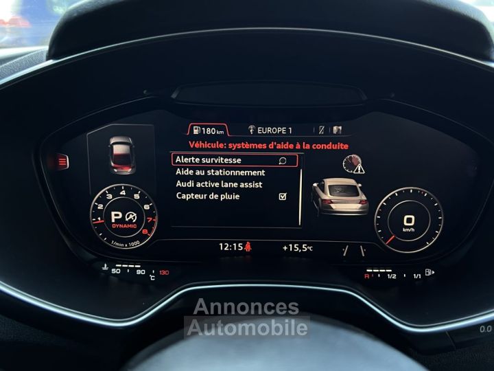 Audi TT III COUPE MK3 S-LINE 20 TFSI 230 BOITE AUTO VIRTUAL COCKPIT INTERIEUR CUIR - GARANTIE 1 AN - 35