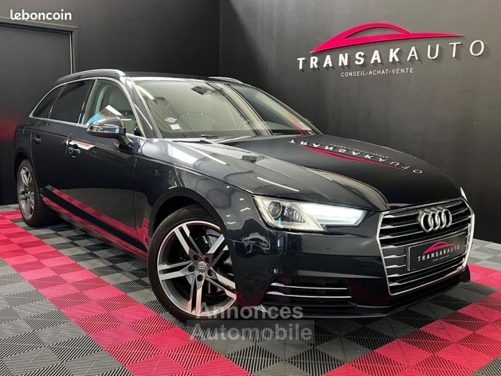 Audi A4 Avant 20 TDI ULTRA SPORT 136cv PACK ROUES ETE EN PLUS NOIR BLEUTE - 1