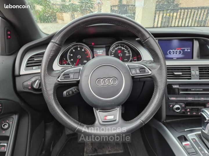 Audi A5 Cabriolet 20 TFSI 225CH S-LINE PLUS QUATTRO S-TRONIC SUIVI COMPLET FACTURES CAMERA 19 GPS - 3