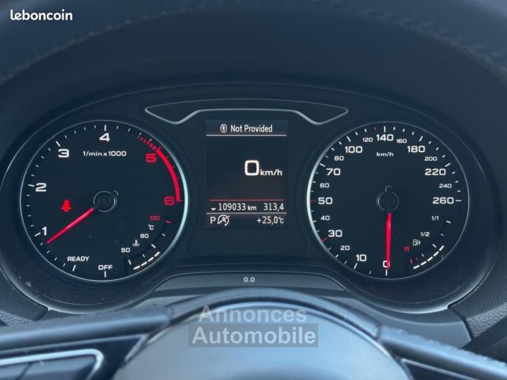Audi A3 Sportback 16L TDI 116ch S-TRONIC DESIGN Radar AR Intérieur Cuir Régulateur - 11