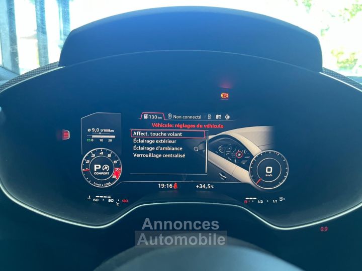 Audi TTS COUPE 20 TFSI 310 Ch S tronic 6 Quattro OFFRE SEPTEMBRE : -50% SUR GARANTIE / SUIVI / SIEGES ELEC / BO / MATRIX LED / VIRTUAL - 33
