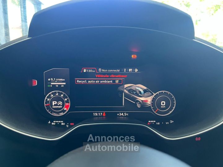 Audi TTS COUPE 20 TFSI 310 Ch S tronic 6 Quattro OFFRE SEPTEMBRE : -50% SUR GARANTIE / SUIVI / SIEGES ELEC / BO / MATRIX LED / VIRTUAL - 46