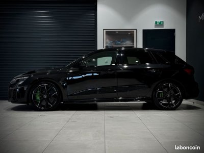 Audi RS3 SPORTBACK III 8Y 25 TFSI 400 Ch QUATTRO PACK BLACK EXCLUSIVE-PACK RS DESIGN VERT-TOIT OUVRANT-PACK CARBONE-FEUX MATRIX-B&O-ECHAP SPORT-ACC-MAGNETIC R   - 2