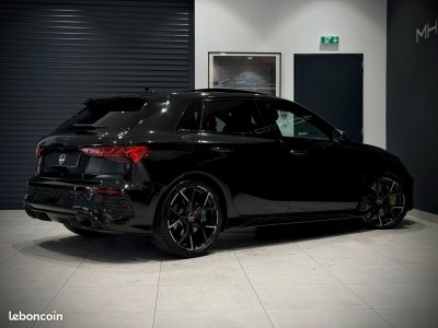 Audi RS3 SPORTBACK III 8Y 25 TFSI 400 Ch QUATTRO PACK BLACK EXCLUSIVE-PACK RS DESIGN VERT-TOIT OUVRANT-PACK CARBONE-FEUX MATRIX-B&O-ECHAP SPORT-ACC-MAGNETIC R   - 3