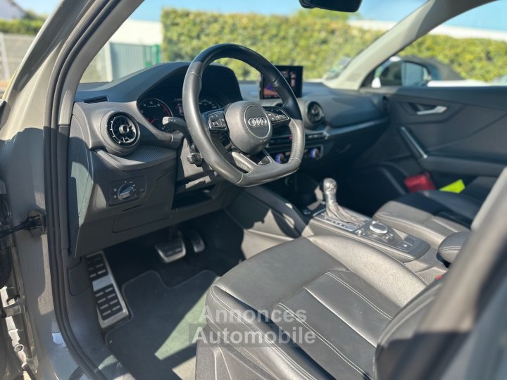 Audi Q2 14 TFSI 150 ch S tronic 7 S Line GRIS QUANTUM - CAM - SIÈGES CHAUFF - 9