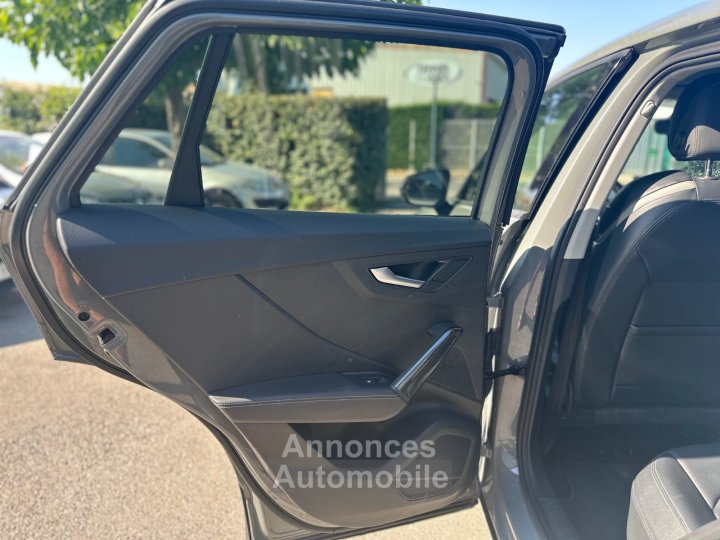 Audi Q2 14 TFSI 150 ch S tronic 7 S Line GRIS QUANTUM - CAM - SIÈGES CHAUFF - 14