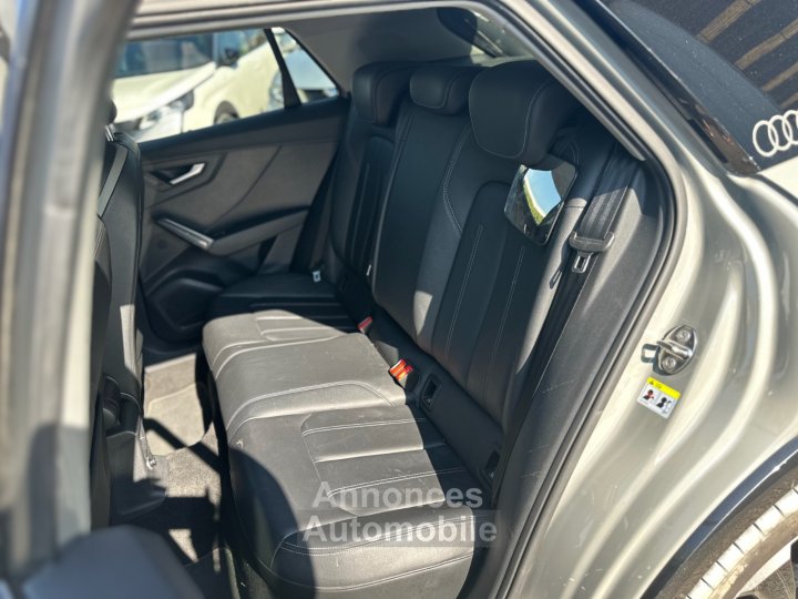 Audi Q2 14 TFSI 150 ch S tronic 7 S Line GRIS QUANTUM - CAM - SIÈGES CHAUFF - 15