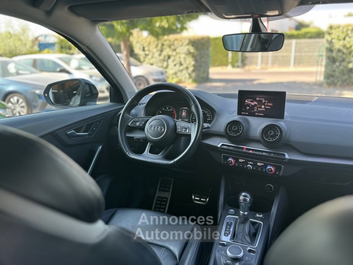 Audi Q2 14 TFSI 150 ch S tronic 7 S Line GRIS QUANTUM - CAM - SIÈGES CHAUFF - 16