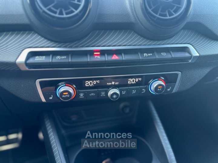 Audi Q2 14 TFSI 150 ch S tronic 7 S Line GRIS QUANTUM - CAM - SIÈGES CHAUFF - 33