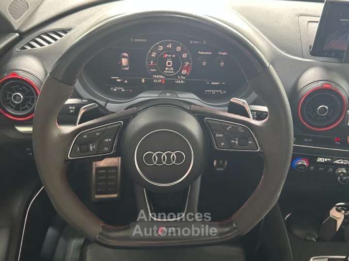 Audi RS3 SPORTBACK S tronic 7 Quattro 25 TFSI 400 ch ~VÉHICULE FRANÇAIS ~ Bang Olufsen ~ TVA RÉCUPÉRABLE ~ Virtual cockpit - 9
