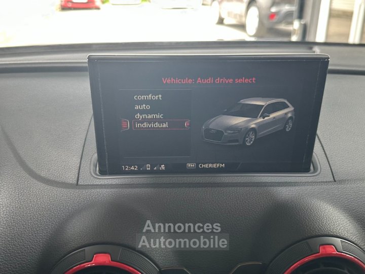 Audi RS3 SPORTBACK S tronic 7 Quattro 25 TFSI 400 ch ~VÉHICULE FRANÇAIS ~ Bang Olufsen ~ TVA RÉCUPÉRABLE ~ Virtual cockpit - 26