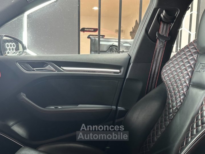 Audi RS3 SPORTBACK S tronic 7 Quattro 25 TFSI 400 ch ~VÉHICULE FRANÇAIS ~ Bang Olufsen ~ TVA RÉCUPÉRABLE ~ Virtual cockpit - 29