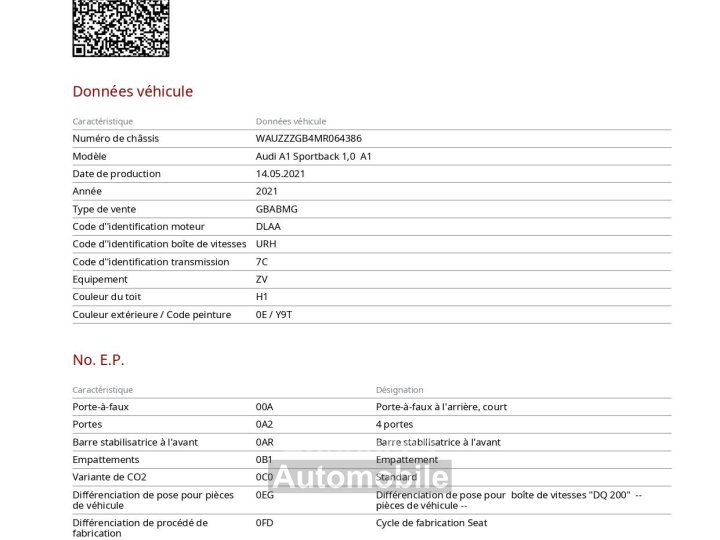 Audi A1 Sportback II 30 TFSI 110ch Advanced S tronic 7 / À PARTIR DE 319,83 € * - 3