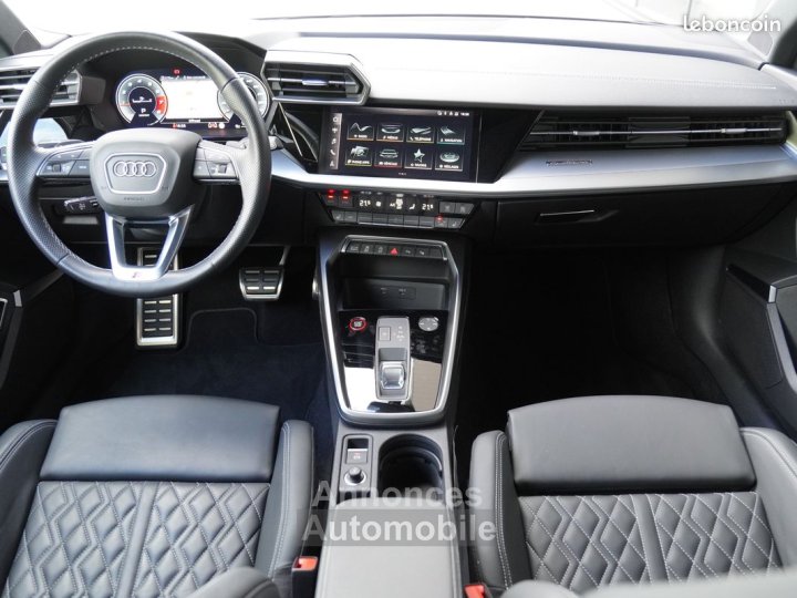 Audi S3 Sportback TFSI 310CH Malus payé Garantie 6 ans Suivi Toit ouvrant panoramique Hayon électrique Sièges cuir chauffants Siège à mémoire Sono Bang & Oluf - 4