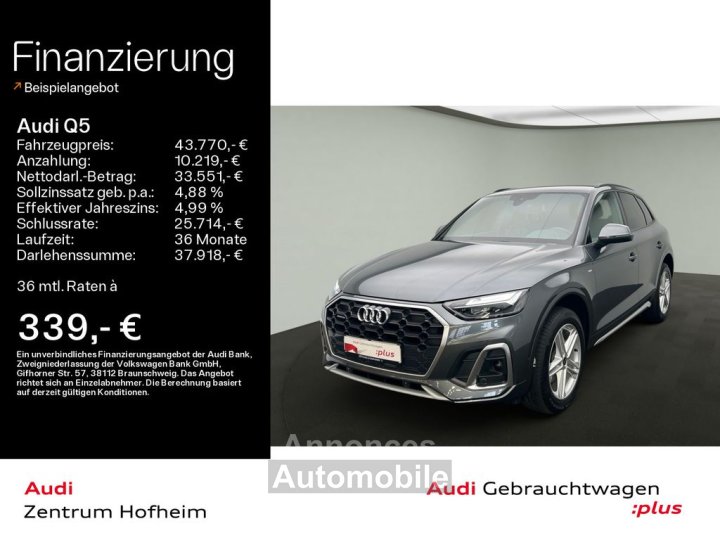 Audi Q5 40 TDI qu 2x S line S tro LED Virtual - 1