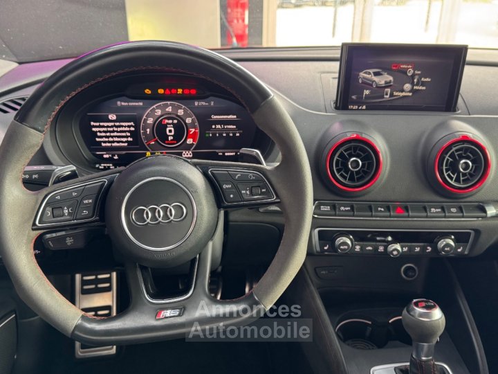 Audi RS3 BERLINE DAZA 400 ch 25 TFSi S tronic 7 Quattro ~ Toit Ouvrant ~ Bang Olufsen ~ Pack RS - 9
