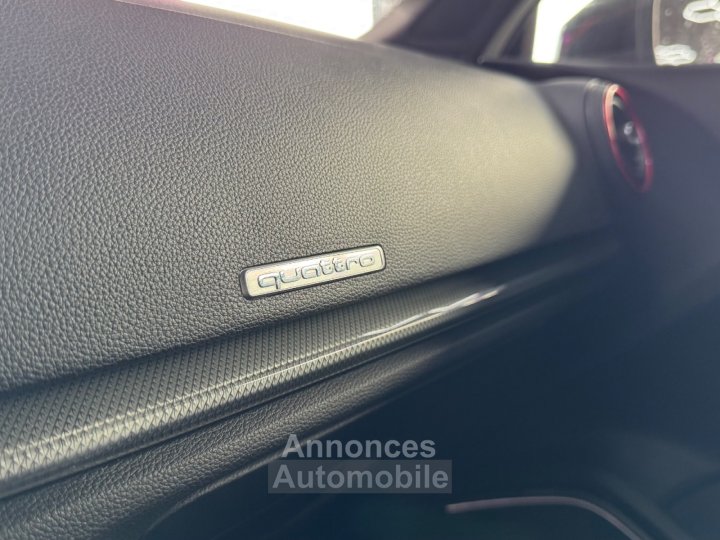 Audi RS3 BERLINE DAZA 400 ch 25 TFSi S tronic 7 Quattro ~ Toit Ouvrant ~ Bang Olufsen ~ Pack RS - 19