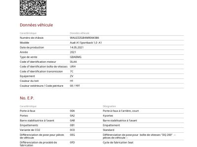 Audi A1 Sportback II 30 TFSI 110ch Advanced S tronic 7 / À PARTIR DE 319,83 € *   - 40