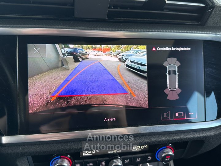 Audi Q3 Sportback 45 TFSIe 245 ch S tronic 6 S line/ Toit ouvrant / Camera de recul / Pack esthétique noir - 34