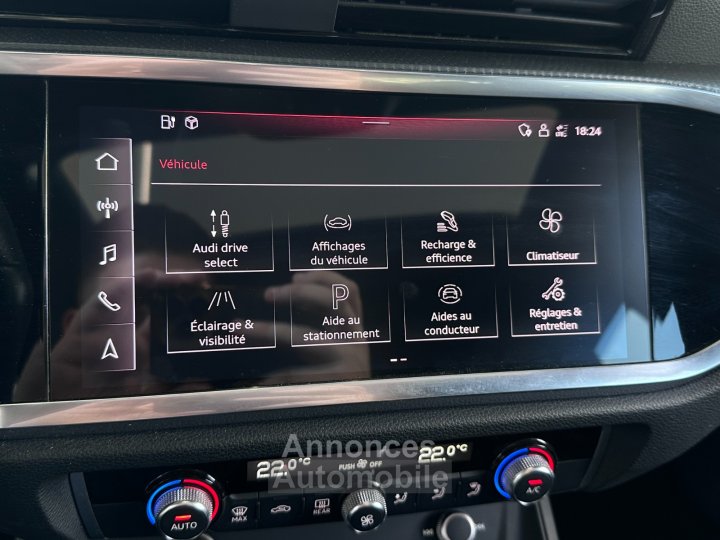 Audi Q3 Sportback 45 TFSIe 245 ch S tronic 6 S line/ Toit ouvrant / Camera de recul / Pack esthétique noir - 39