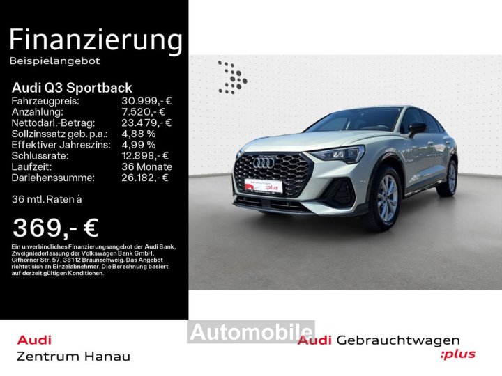 Audi Q3 Sportback 35 TFSI S LINE LED OPTIK - 1