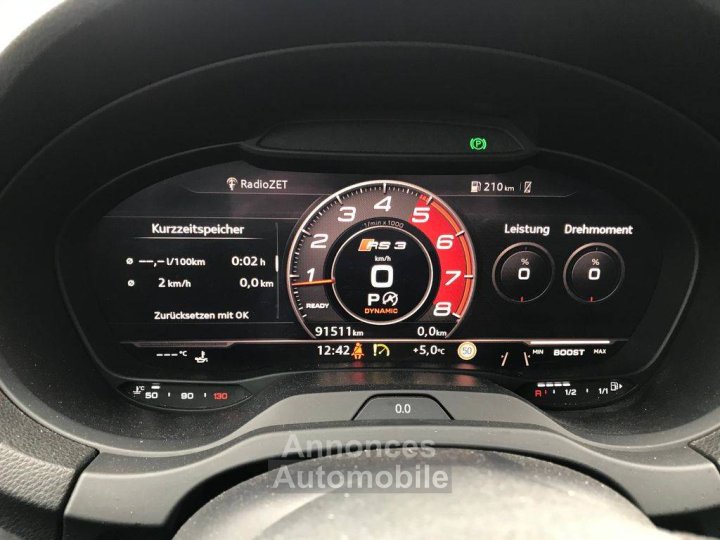 Audi RS3 Sportback 25 TFSI Qua *Pano/Cuir Nappa/Mag Ride/Virtual/Cam - 11