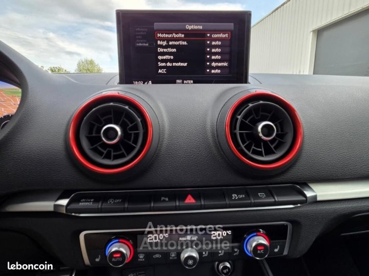 Audi S3 SPORTBACK 20 TFSI 300 S-TRONIC Toit pano Siege Cobra BO - 20