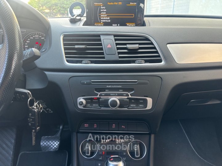 Audi Q3 20 TDI 150 ch S tronic 7 S line *GARANTIE 12 MOIS* SON BOSE ATTELAGE - 14
