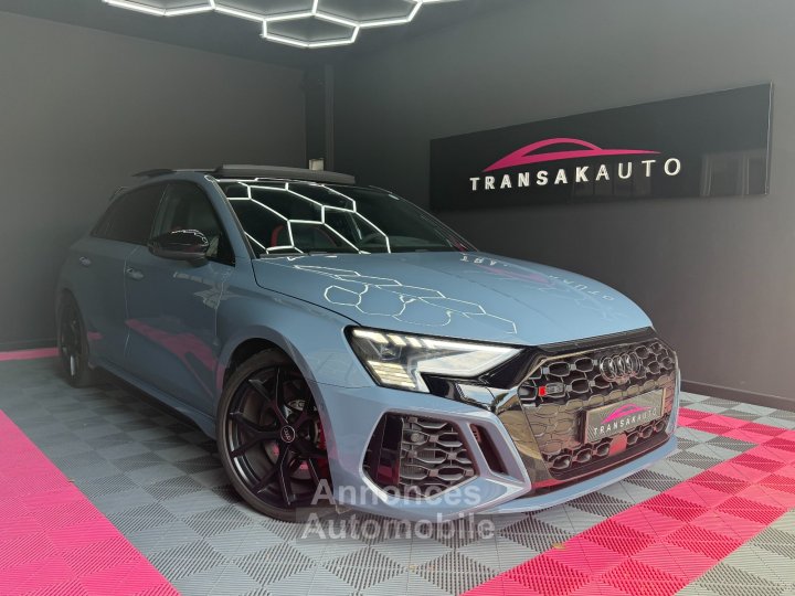 Audi RS3 SPORTBACK 25 TFSI 400 S tronic 7 Quattro / FULL OPTIONS / PAS DE MALUS / LIGNE RS - 1