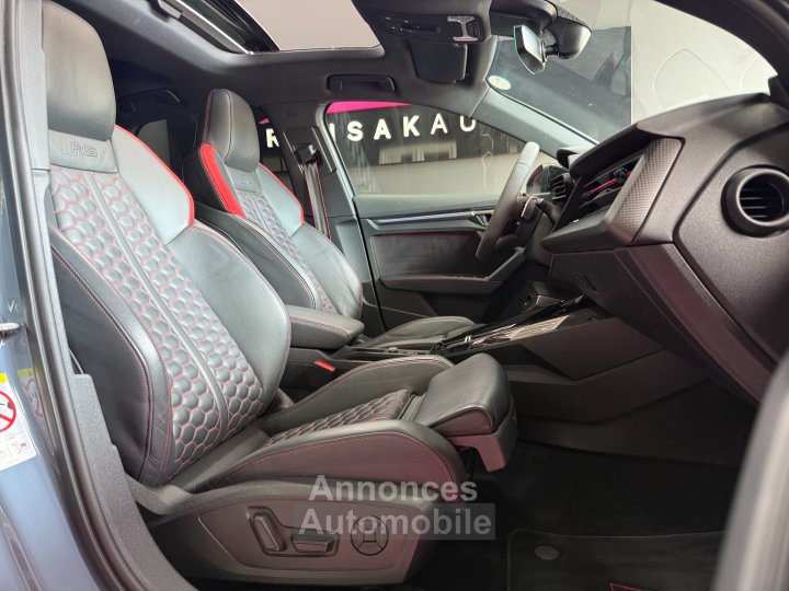 Audi RS3 SPORTBACK 25 TFSI 400 S tronic 7 Quattro / FULL OPTIONS / PAS DE MALUS / LIGNE RS - 10