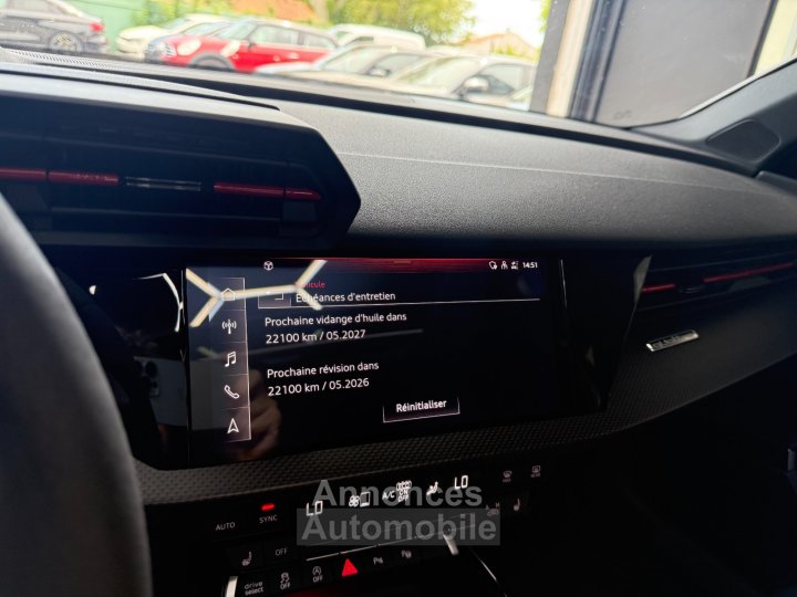 Audi RS3 SPORTBACK 25 TFSI 400 S tronic 7 Quattro / FULL OPTIONS / PAS DE MALUS / LIGNE RS - 22