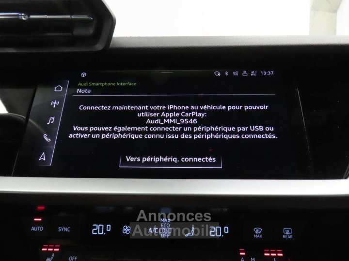 Audi A3 Sportback 30TFSI Adv STronic Sline int - 13