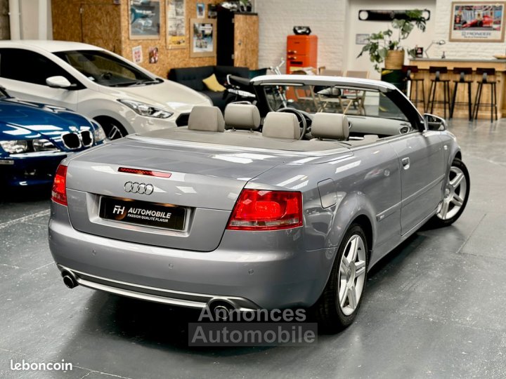 Audi A4 S-Line Cabriolet 32L V6 FSI 255 ch Quattro 75 590 kms GPS, Sièges chauffants, Régulateur Carnet et historique État exceptionnel - 3