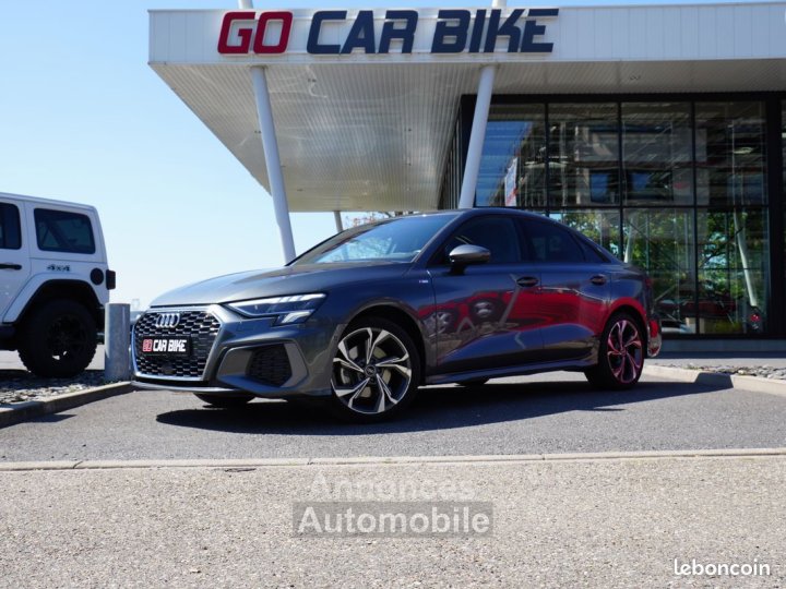 Audi A3 Limousine 35 TFSI 150CH S-Line Garantie 6 ans Sièges chauffants Camera de recul feux LED Apple CARPLAY 18P 389-mois - 1