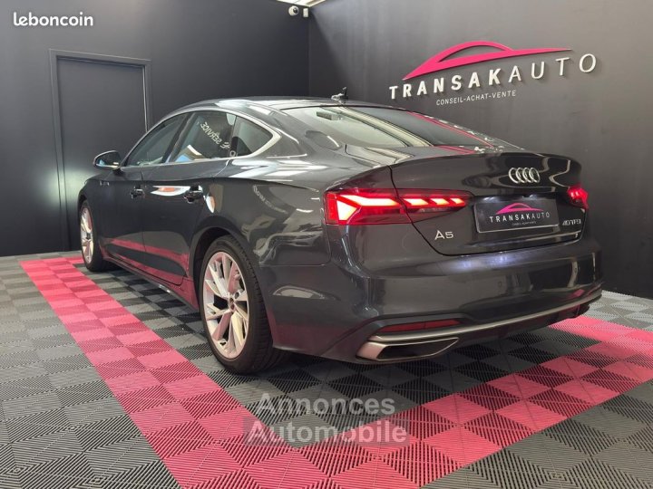 Audi A5 Sportback 20 40 TFSI 204ch DESIGN LUXE SECONDE MAIN SUIVI RÉVISION À JOUR - 3