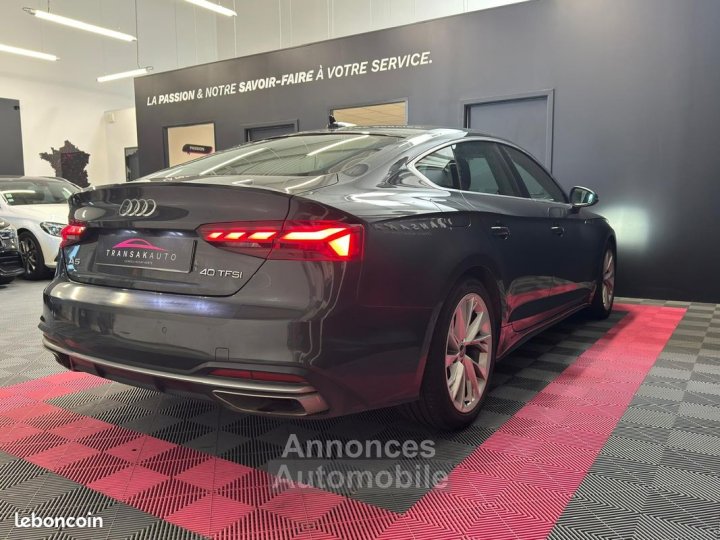 Audi A5 Sportback 20 40 TFSI 204ch DESIGN LUXE SECONDE MAIN SUIVI RÉVISION À JOUR - 10