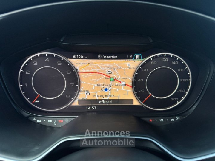 Audi TT Roadster 20 TFSI 230 S tronic 6 - PRET A PARTIR - CT OK - ENTRETIEN A JOUR - VIDANGE DE BOITE OK - 10
