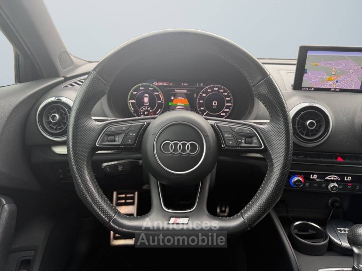 Audi A3 14 TFSI e-tron 204ch S line S tronic 6 – Faible km / Réseau / CarPlay / Hybride Rechargeable - 12